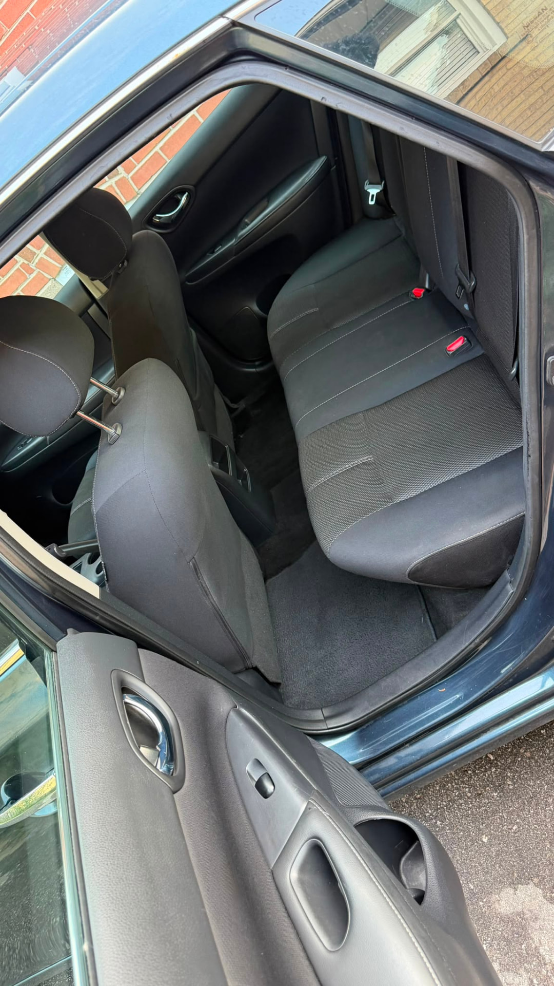 Rear seats and carpet deep clean — after