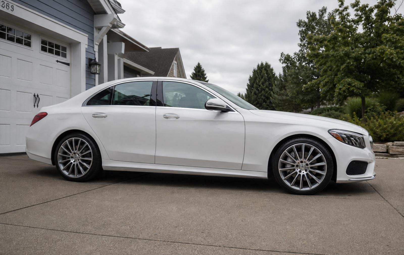 Luxury sedan detail — after